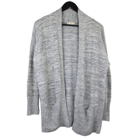 Aritzia Talula Lenox Cashmere Blend Marled Grey Cardigan Size Small - Picture 1 of 7